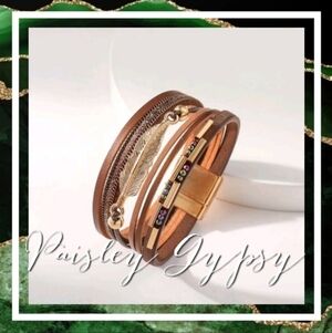 Strappy PU Leather Bohemian Bracelet